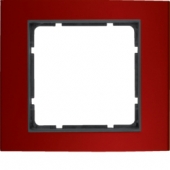 Рамкa, B.3, алюминий, цвет: красный/антрацитовый 10113012