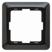 Контрастная рамка, 1-местная, Modul 2, цвет: черный, глянцевый 101145