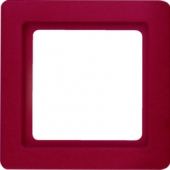 Рамкa, Q.1, 1-местная, цвет: красный, с эффектом бархата 10116062