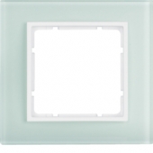 Рамкa, B.7, 1-местная, стекло, цвет: полярная белизна 10116909
