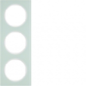 Рамка, R.3, 3-местная, стекло, цвет: полярная белизна 10132209