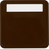 Промежуточная рамка с откидной крышкой и полем для надписи цвет: коричневый, глянцевый, Влагозащищенный скрытый монтаж IP44 102251
