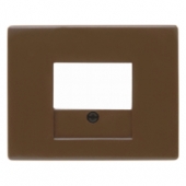 Центральная панель для розетки TAE, Arsys, цвет: коричневый, глянцевый 10350101