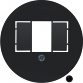 Центральная панель для розетки TAE, Serie 1930, цвет: черный, глянцевый 104001