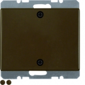 Заглушка с центральной панелью и винтовым креплением, Arsys, цвет: коричневый, глянцевый 10450101