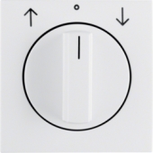 Центральная панель с вращающейся ручкой для жалюзийного поворотного выключателя, S.1, цвет: полярная белизна, глянцевый 10808989