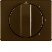 Центральная панель с вращающейся ручкой для 3-уровневого выключателя, Arsys, цвет: коричневый, глянцевый 10870001