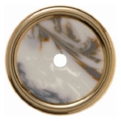 Декоративная оконечная накладка для поворотных выключателей, Palazzo, цвет: белый 109020