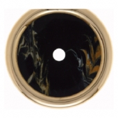 Декоративная оконечная накладка для поворотных выключателей, Palazzo, цвет: черный 109412