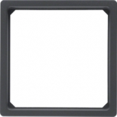 Переходная рамка для центральной панели 50 x 50 мм, Q.1/Q.3, цвет: антрацитовый, с эффектом бархата 11096076