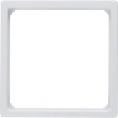 Переходная рамка для центральной панели 50 x 50 мм, Q.1/Q.3, цвет: полярная белизна, с эффектом бархата 11096079
