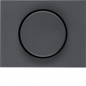 Центральная панель с регулирующей кнопкой для поворотного диммера, K.1, цвет: антрацитовый, матовый 11357006