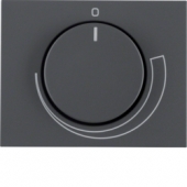 Центральная панель с регулирующей кнопкой для регулятора числа оборотов, K.1, цвет: антрацитовый, матовый 11357206