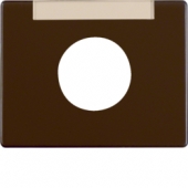 Центральная панель с полем для надписи для нажимной кнопки, Arsys, цвет: коричневый, глянцевый 11650001