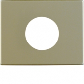 Центральная панель для нажимной кнопки и светового сигнала Е10, Arsys, металл, цвет: светло-бронзовый 11650101