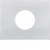Центральная панель для нажимной кнопки и светового сигнала Е10, K.5, цвет: алюминий 11657003