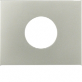 Центральная панель для нажимной кнопки и светового сигнала Е10, K.5, цвет: стальной, лак 11657004