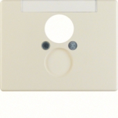 Центральная панель для розетки к громкоговорителю, Arsys, цвет: белый, глянцевый 11850002