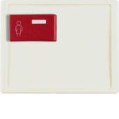 Центральная панель с красной кнопкой вызова, Arsys, цвет: белый, глянцевый 12160002