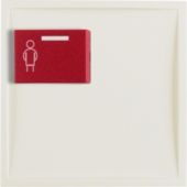 Центральная панель с красной кнопкой вызова, S.1, цвет: белый, глянцевый 12168982