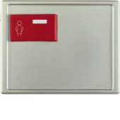 Центральная панель с красной кнопкой вызова, Arsys, цвет: стальной, лак 12169004