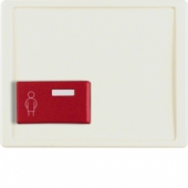 Центральная панель с нижней красной кнопкой вызова, Arsys, цвет: белый, глянцевый 12190002