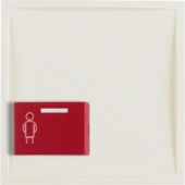 Центральная панель с нижней красной кнопкой вызова, S.1, цвет: белый, глянцевый 12198982