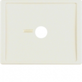 Центральная панель для пневматической кнопки вызова с линзой, Arsys, цвет: белый, глянцевый 12360002