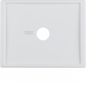Центральная панель для пневматической кнопки вызова с линзой, Arsys, цвет: полярная белизна, глянцевый 12360069