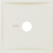 Центральная панель для пневматической кнопки вызова с линзой, S.1, цвет: белый, глянцевый 12368982