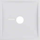 Центральная панель для пневматической кнопки вызова с линзой, S.1, цвет: полярная белизна, глянцевый 12368989