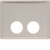 Центральная панель для блока вызова с 2 отверстиями для контактного штыря, Arsys, цвет: белый, глянцевый 12380002