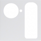 Центральная панель для устройства вызова и отключения с 15-полюсной розеткой, S.1, цвет: полярная белизна, глянцевый 12888939