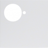Центральная панель для кнопки присутствия/отключения/вызова персонала, S.1, цвет: полярная белизна, глянцевый 12888989