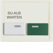 Центральная панель с кнопкой присутствия зеленого цвета/кнопка приема белая, Arsys, цвет: белый, глянцевый 12990002