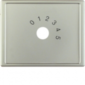 Центральная панель для многопозиционного переключателя радиопрограмм, Arsys, цвет: стальной, лак 13019004