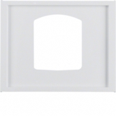 Центральная панель для штекерного разъема сброса, K.1, цвет: полярная белизна, глянцевый 13057009