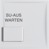 Центральная панель с кнопкой квитирования, белая, S.1, цвет: полярная белизна, глянцевый 13088989