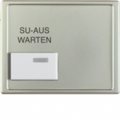 Центральная панель с кнопкой квитирования, белая, Arsys, цвет: стальной, лак 13089004