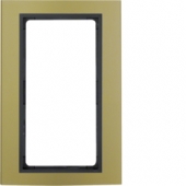 Рамка с большим вырезом, B.3, алюминий, цвет: золотой/антрацитовый 13093016