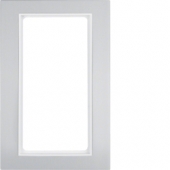 Рамка с большим вырезом, B.3, алюминий, цвет: алюминий/полярная белизна 13093904