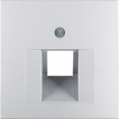 Центральная панель для розетки UAE, S.1/B.3/B.7, цвет: алюминиевый, матовый 14071404