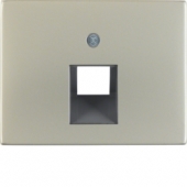 Центральная панель для розетки UAE, K.5, цвет: нержавеющая сталь 14077004