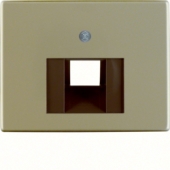 Центральная панель для розетки UAE, Arsys, металл, цвет: светло-бронзовый 14080001