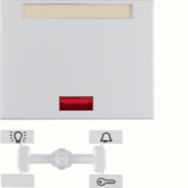 Клавиша в комплекте с 5 линзами и полем для надписи, K.5, цвет: алюминий 14157103