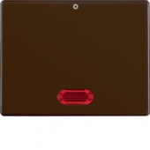 Клавиша с красной линзой и надписью «0», Arsys, цвет: коричневый, глянцевый 14170001