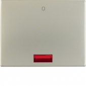 Клавиша с красной линзой и надписью «0», K.5, нержавеющая сталь 14177104