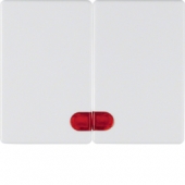 Клавиши с красной линзой, Arsys, цвет: полярная белизна, глянцевый 14370069