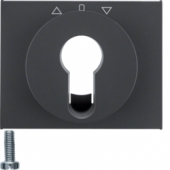 Центральная панель для жалюзийного замочного выключателя/кнопки, K.1, цвет: антрацитовый, матовый 15047106