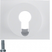 Центральная панель для замочных выключателей/кнопок, K.1, цвет: полярная белизна, глянцевый 15057009